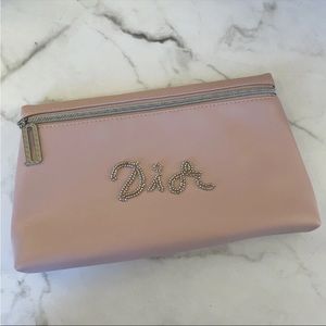Brand New Dior Makeup Bag Pink Embellished Beaded